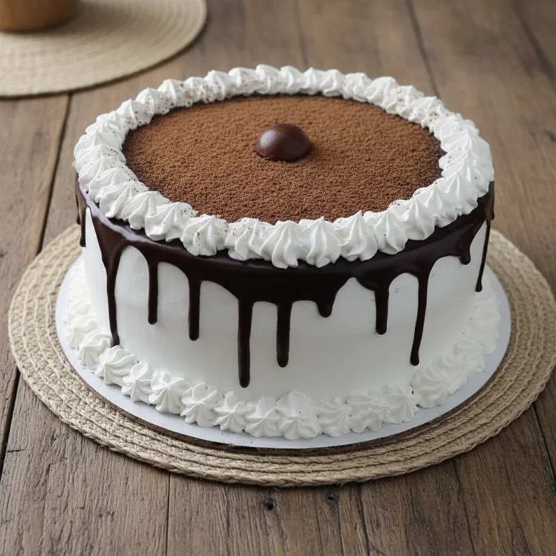 Tarta bombón con merengue