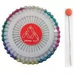 1742 Alfinete de cabeça colorid c/12