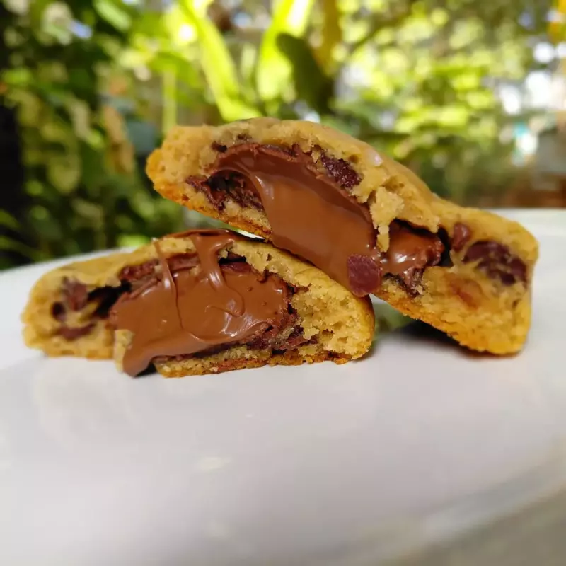 Cookie recheado com Nutella