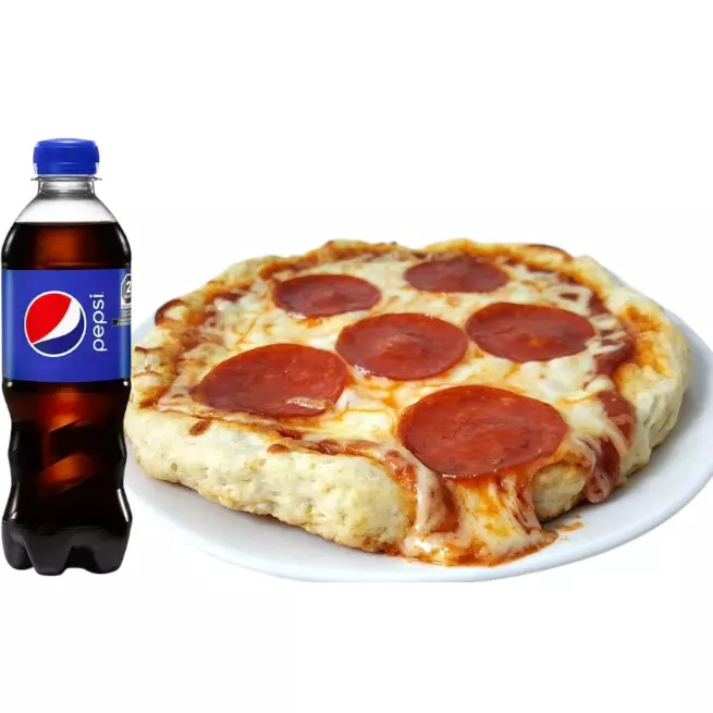 Pizza personal suprema+pitufa gaseos