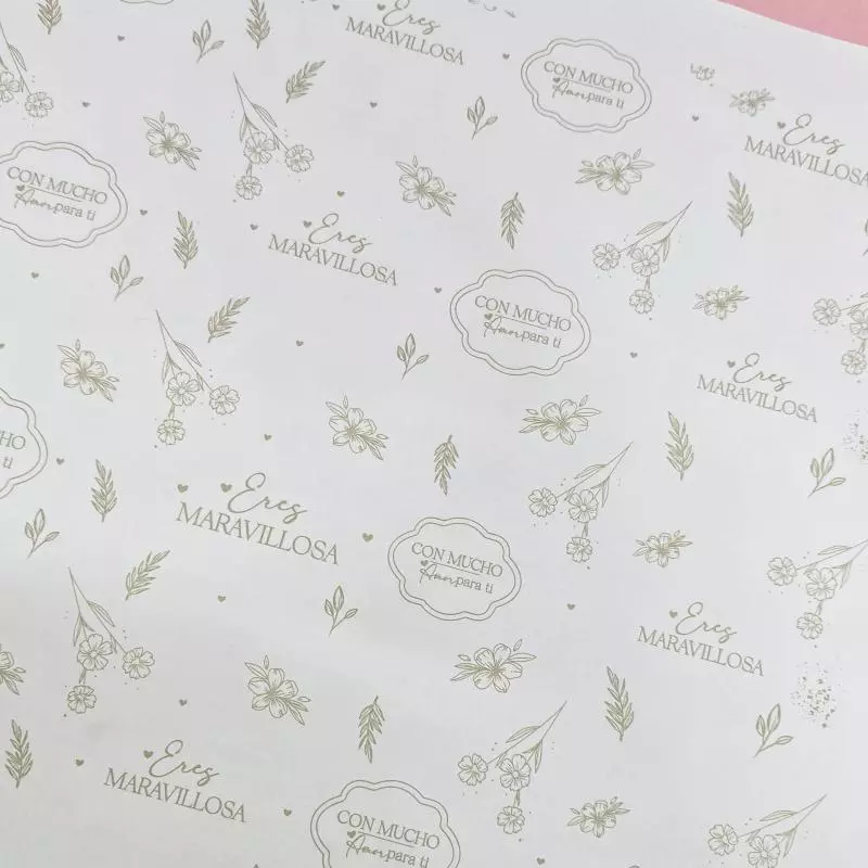 Papel encerado 2026 flores