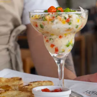 Ceviche do Fritz  peixe nobre