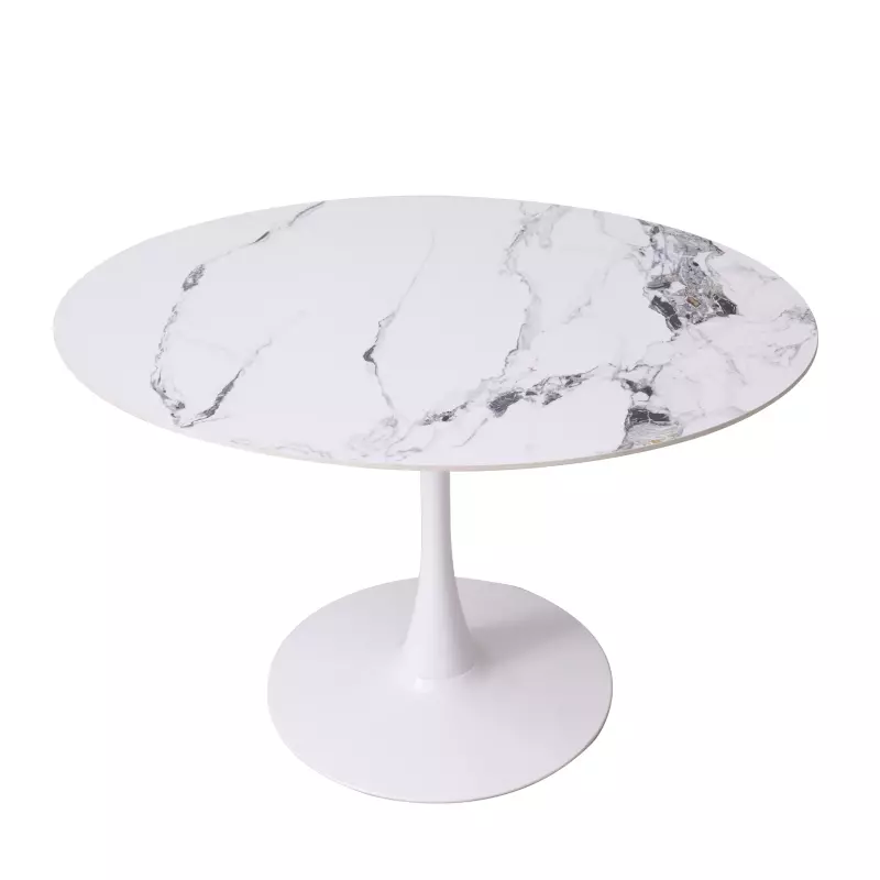 Mesa Tulip Neolith 120cm Blanco