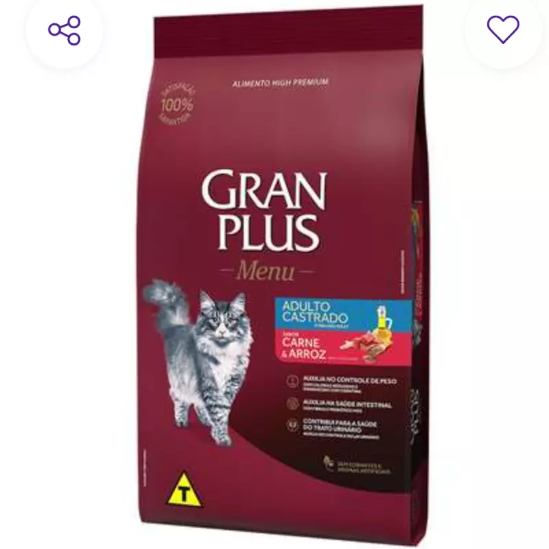 Gran Plus  Castrados Carne e Arroz