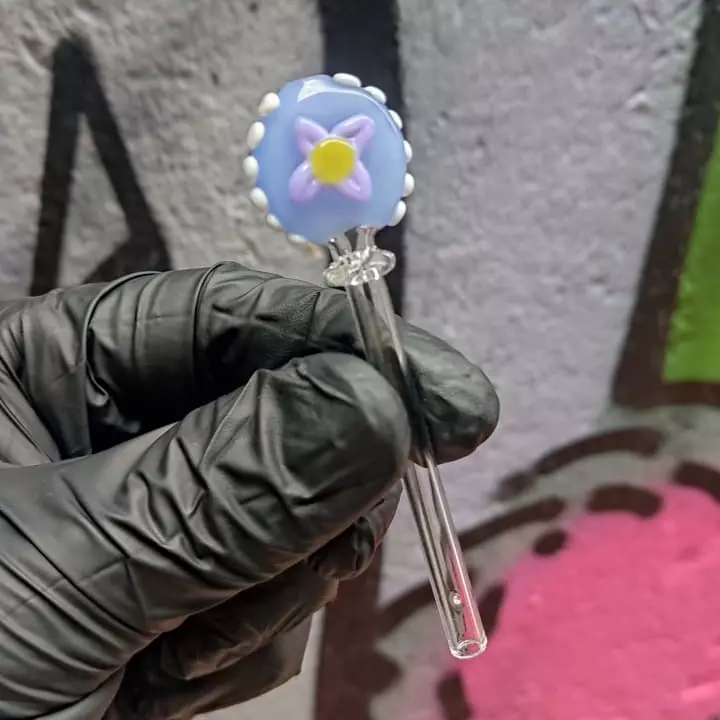 Piteira de Vidro Flor