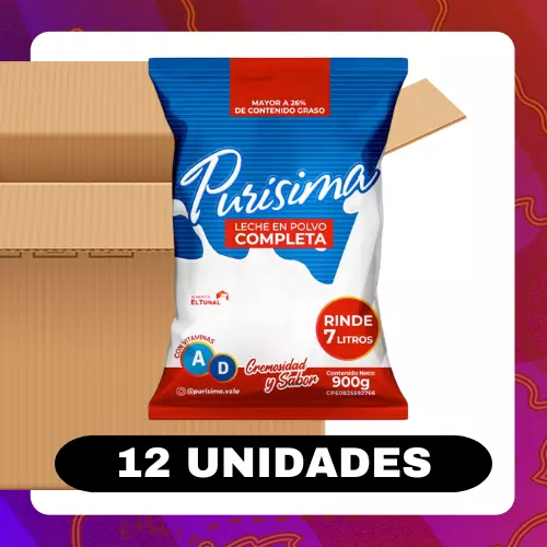 Bulto Purísima Leche Completa 900g