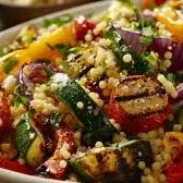 Quinoa cremosa com legumes ao azeite