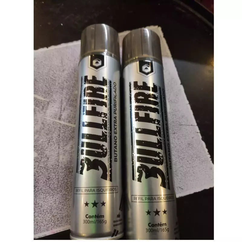 Refil gás para isqueiro e maçarico