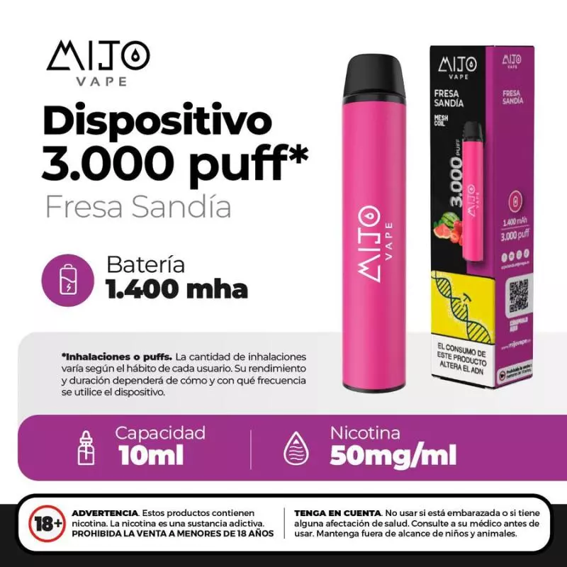 FRESA SANDÍA (3.000 PUFFS)