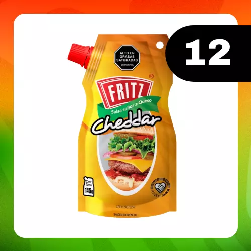 Medio Bulto Fritz Cheddar 145g