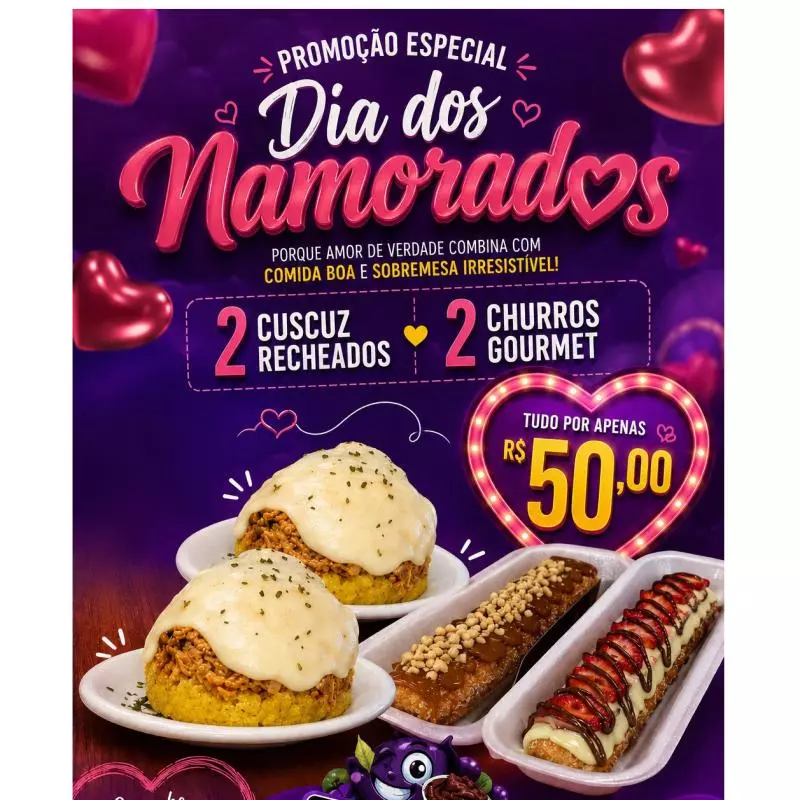 Combo 2 cuscuz + 2 churros 🌽​💞​😍