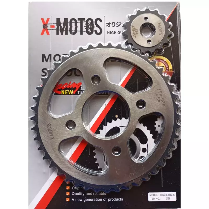 SET SPROCKET PULSAR 160 NS 45T 15T