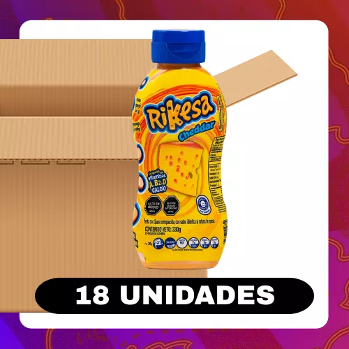 Bulto Rikesa Squeeze Cheedar 330g