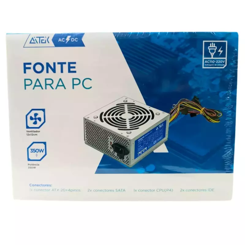FONTE P/PC AITEK 350W ATF-350