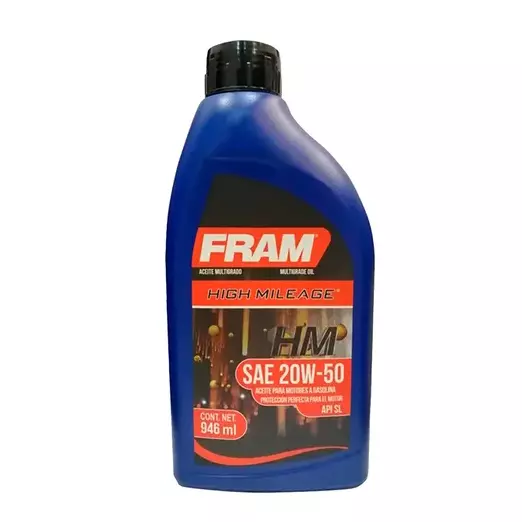 Fram SAE 20w50 de 946 ml.