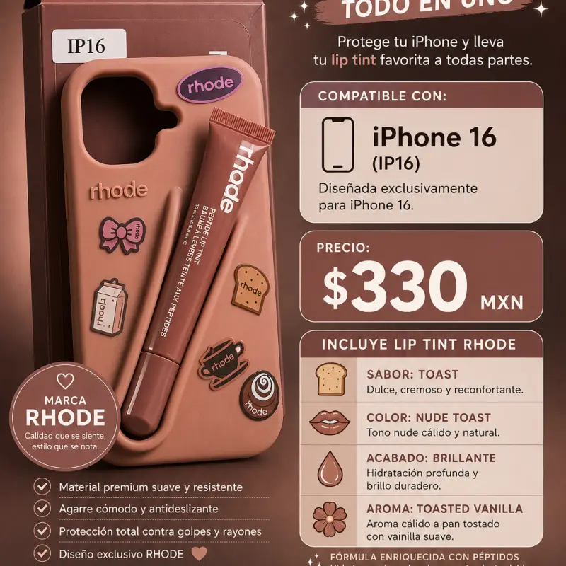 Rhode- IPhone 16 📱💄Toast