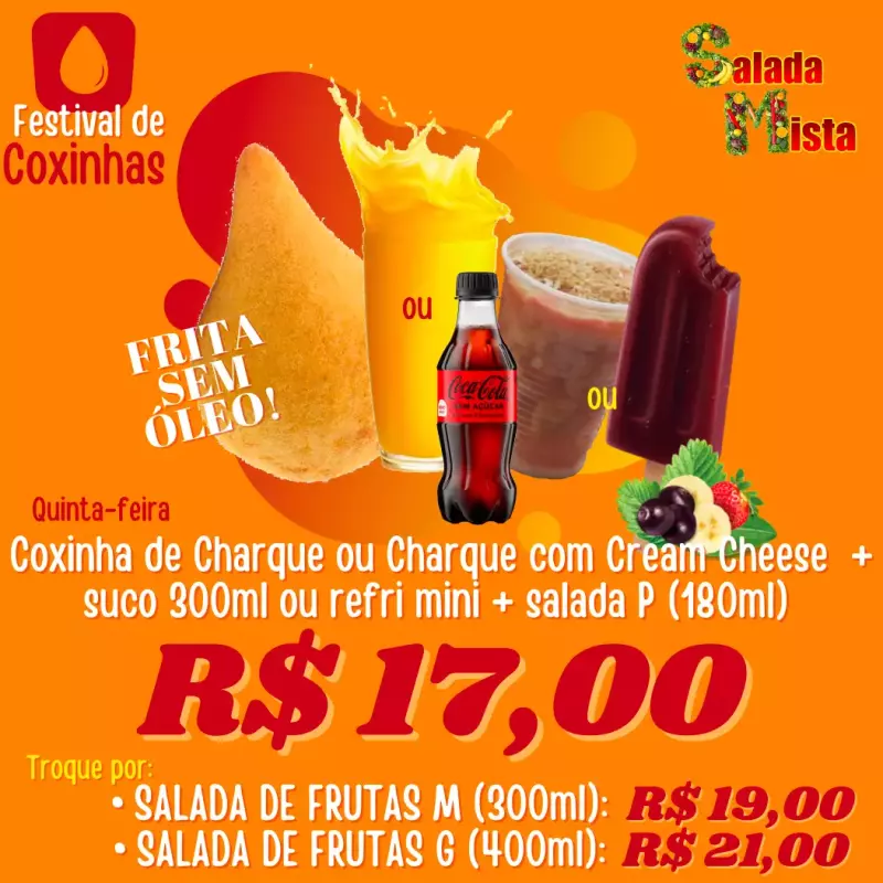 QUINTA Coxinha Charque ou Charque CC