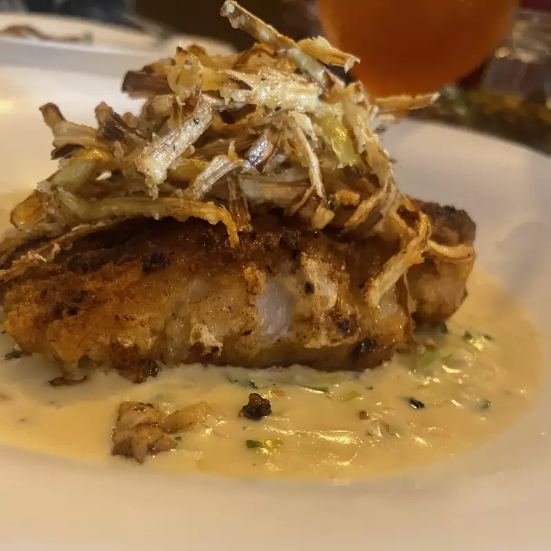 Pescado com Duo de Alho Poró