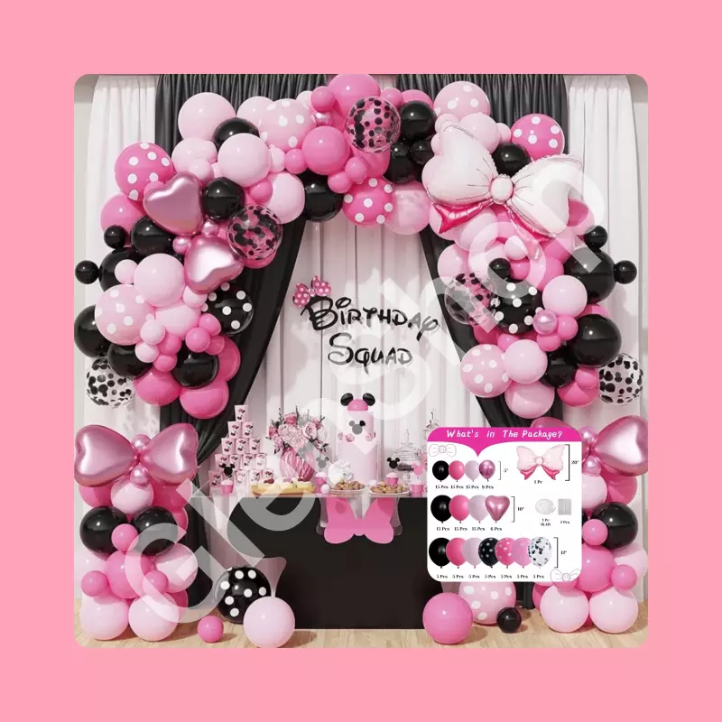 Set globos Minnie