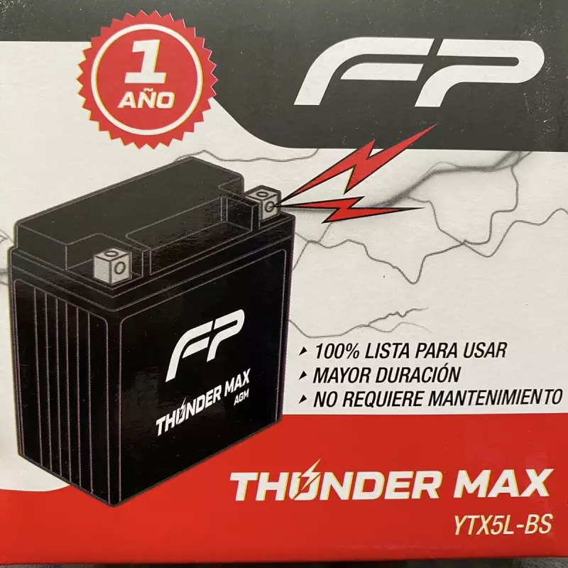 BATERIA FP THUNDER MAX AGM YTX5L-BS