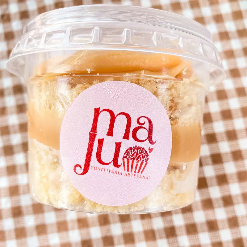 Bolo Pote Doce de Leite com Coco