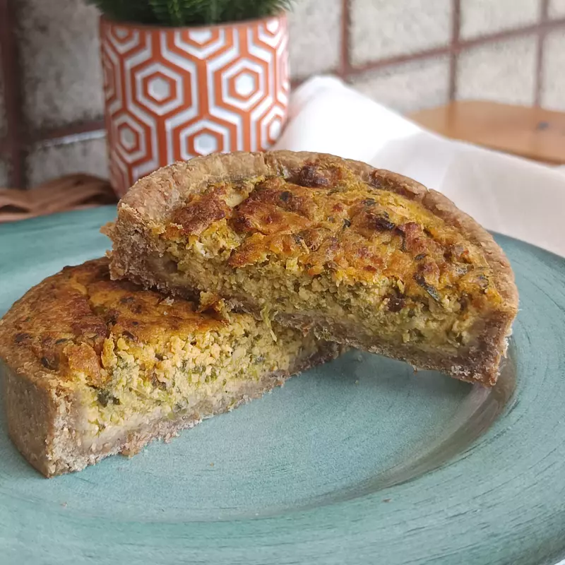 Quiche de Salmão com espinafre