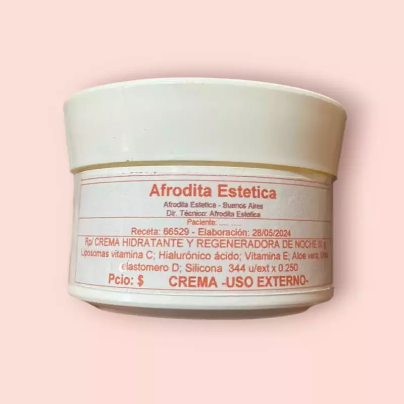 Crema hidratante y regeneradora