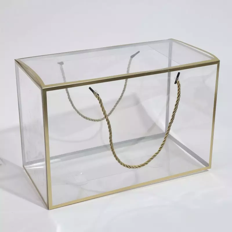 Caja acetato borde rectangular f