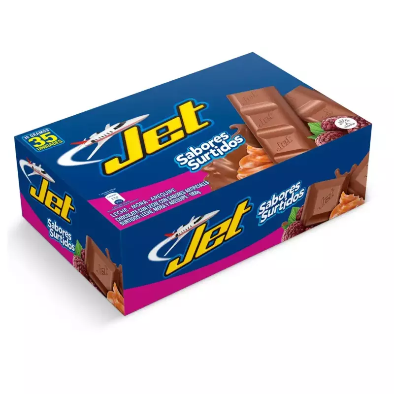 CHOCOLATINA JET 25 GR X 35 UNID