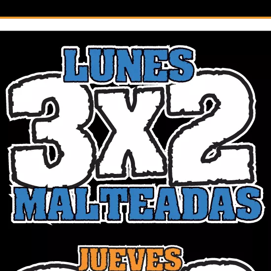 LUNES 3X2 MALTEADAS
