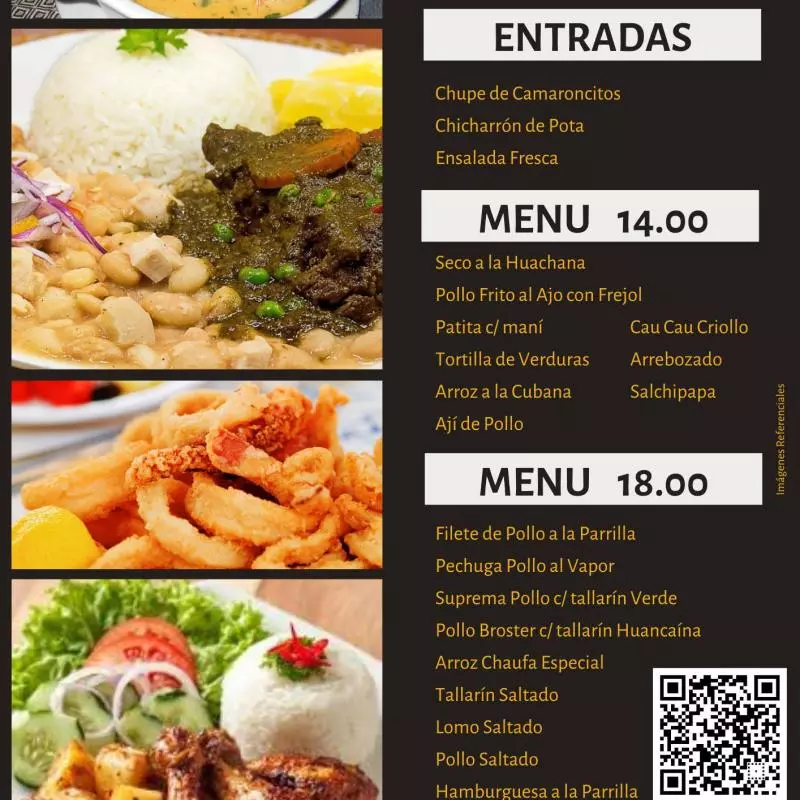 Menú 18.00 soles