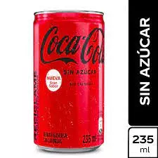 Coca Cola Sin Azúcar Lata 235 ml