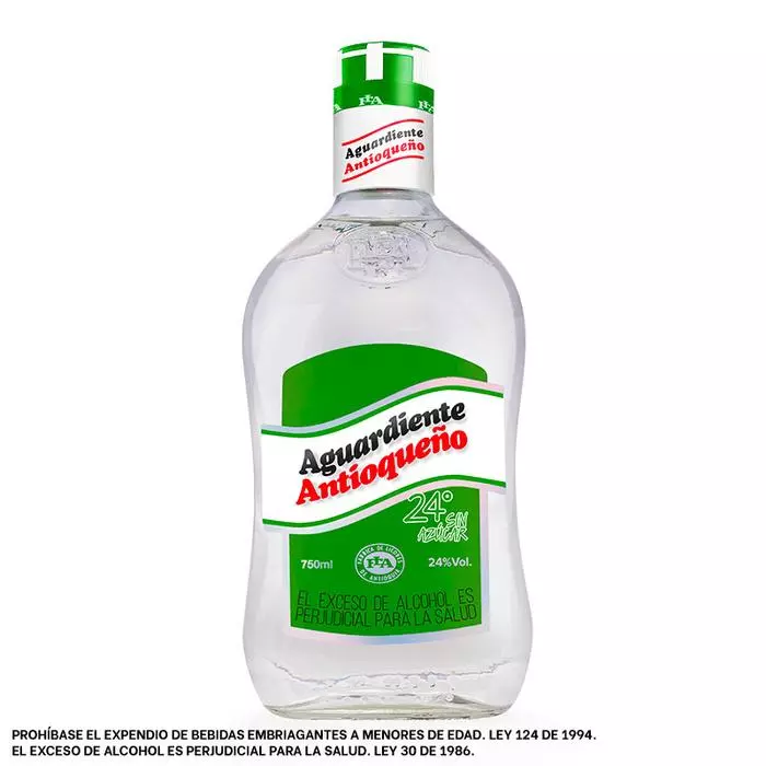 Aguardiente antioqueño Verde x 750ml