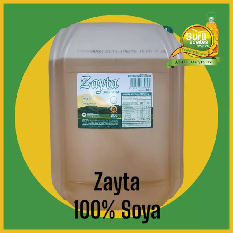 Zayta 100% Soya 20 litros