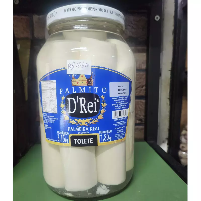 PALMITO PALMEIRA REAL 1,8KG