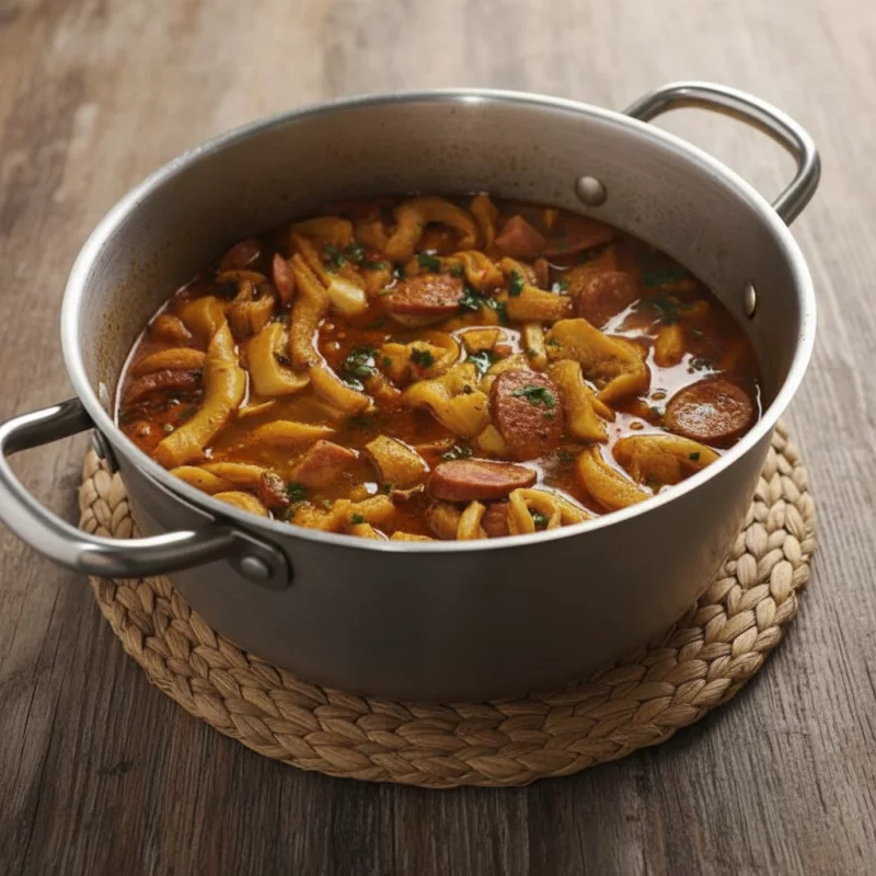 BUCHO COM PÉ DE PORCO E CALABRESA