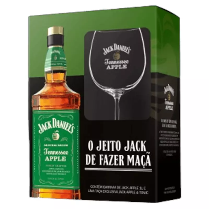 Kit Jack Daniel's Apple 1L + Taça