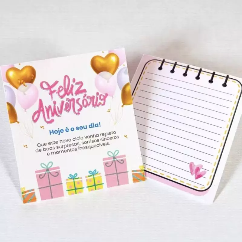 Cartão Presente Feliz Aniversario