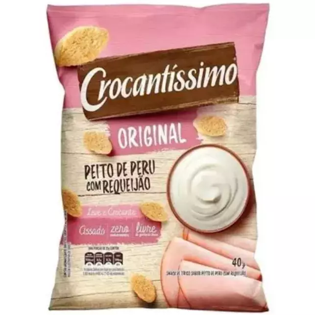 Crocantíss. Peito Peru Requeijão 40g