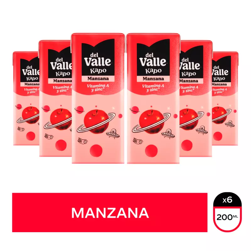 JUGO DEL VALLE KAPO MANZANA 200 ML