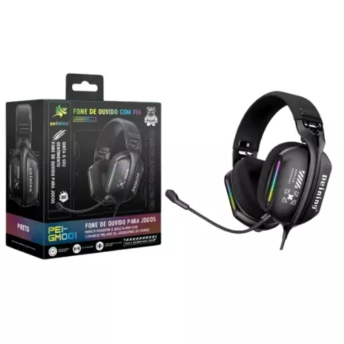FONE DE OUVIDO C/FIO GAMER PEI-GM001