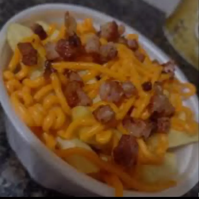 Batata P com Bacon e Cheddar