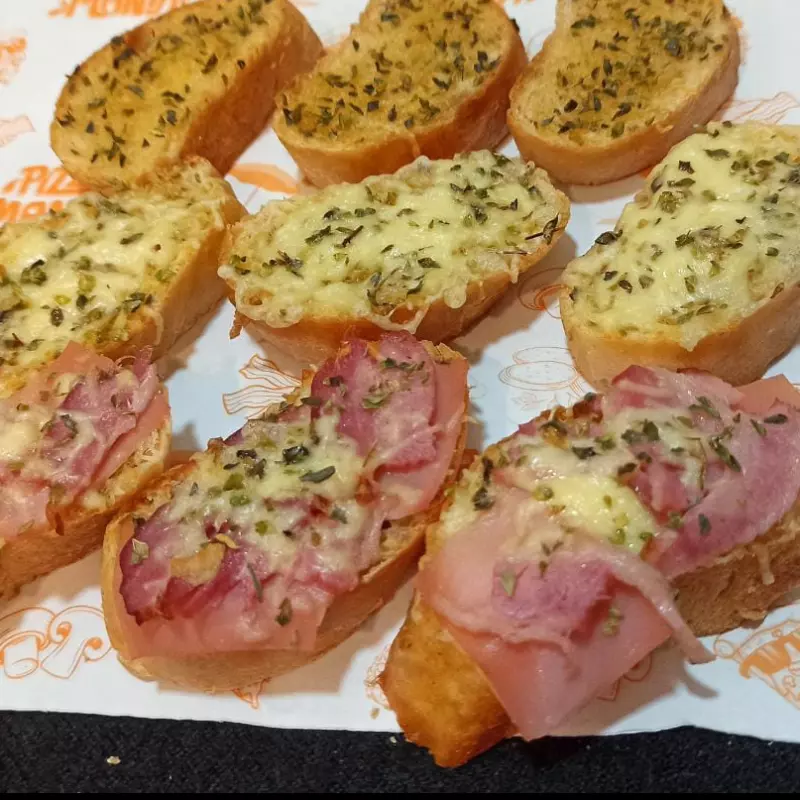 Pan al ajo Mixto 🍞🥓🧀