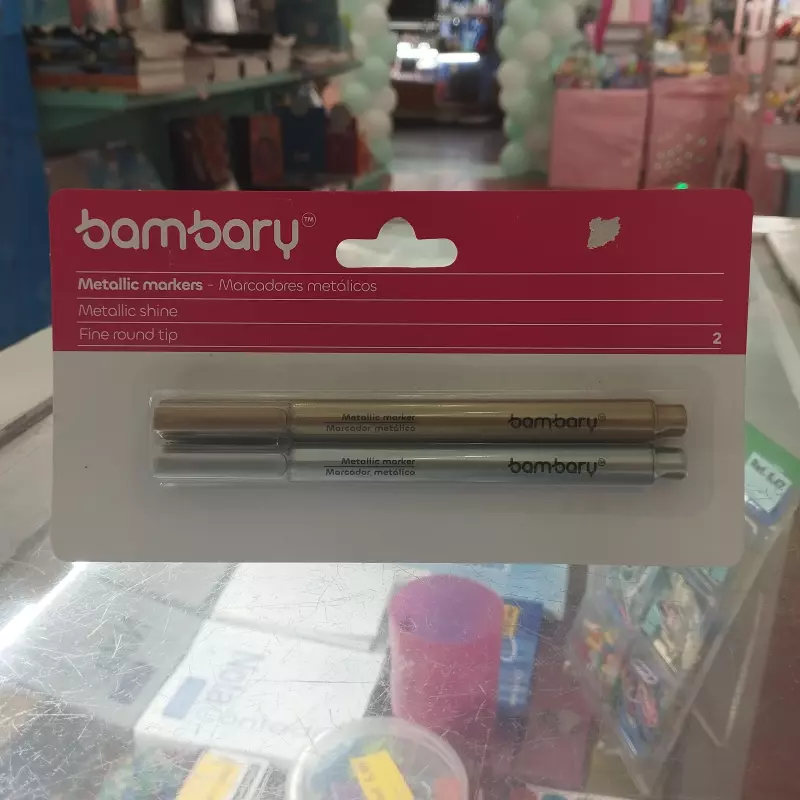 Marcadores metálicos bambary