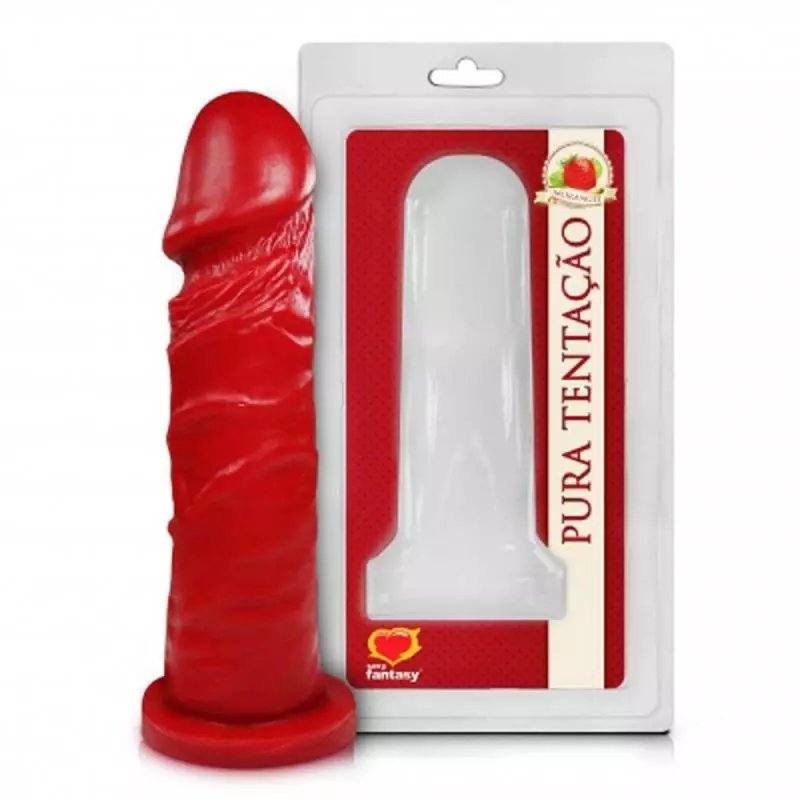 PENIS AROMA MORANGO 15,3 X 4CM