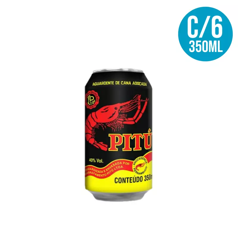 Cachaça Pitú 350ml C/6