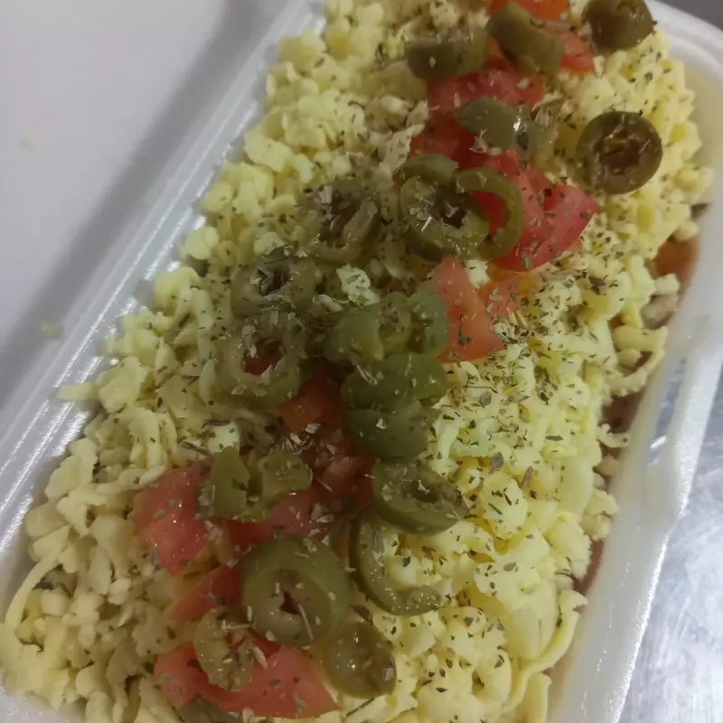 Batata recheada pizza