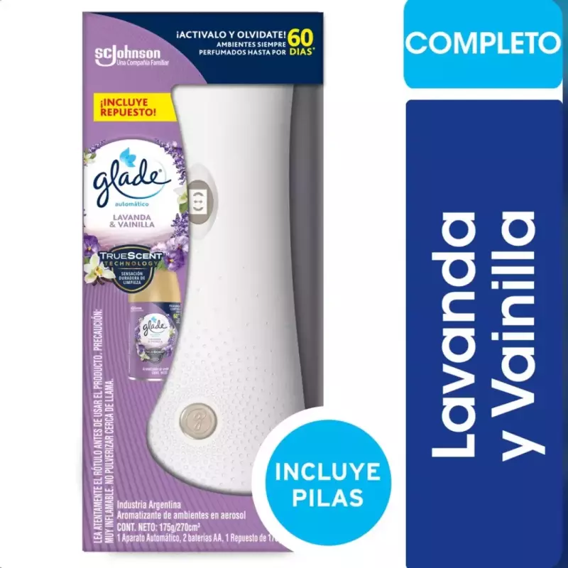 Glade automático +rep lav/vainilla