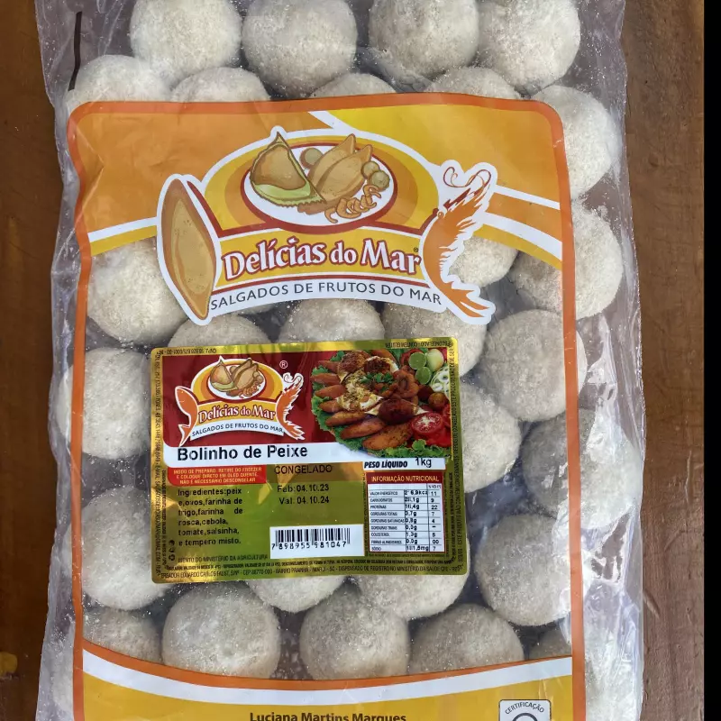 Bolinho de peixe pct 800G