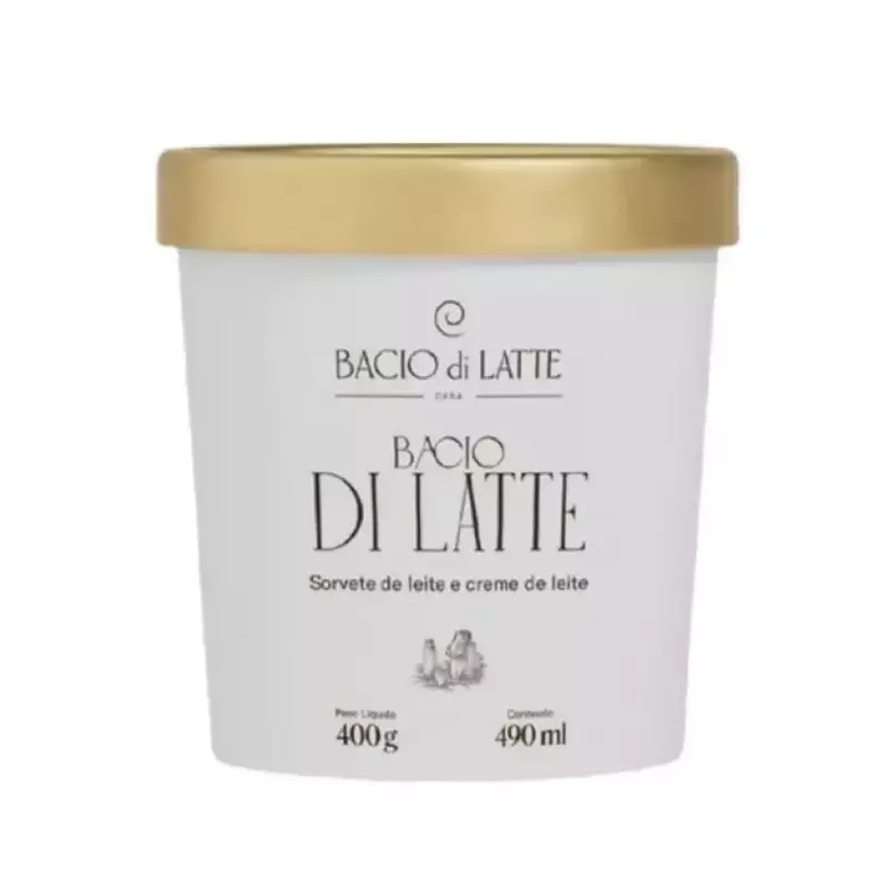 Sorvete Baccio de Latte de Leite